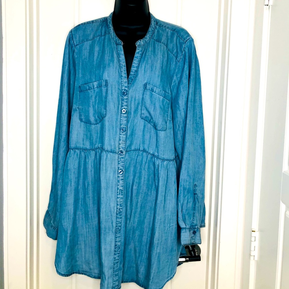 Blue Denim Top